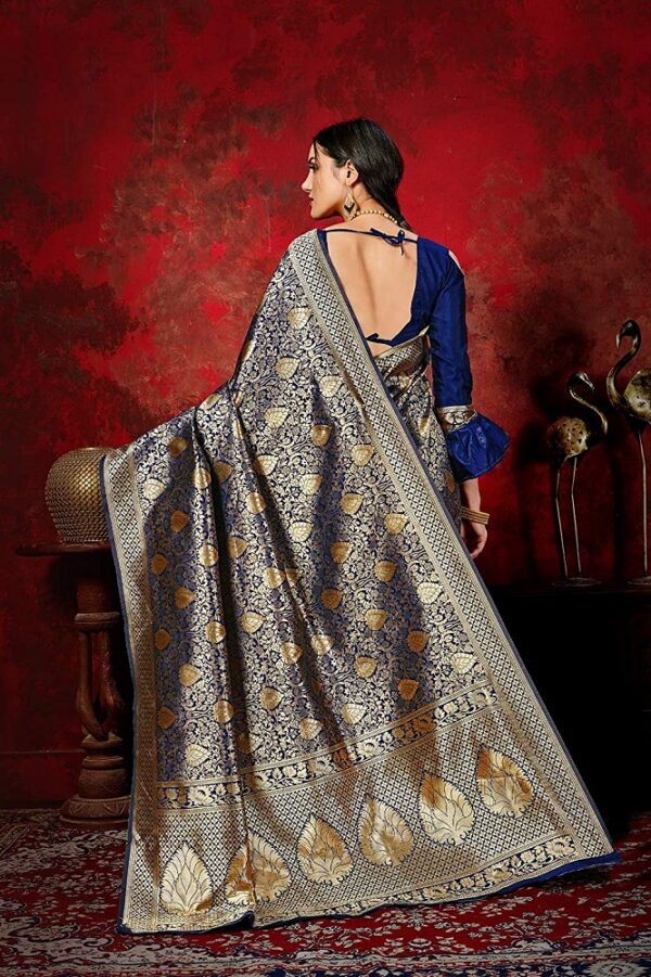 Banarasi Art Silk Blue Saree 2