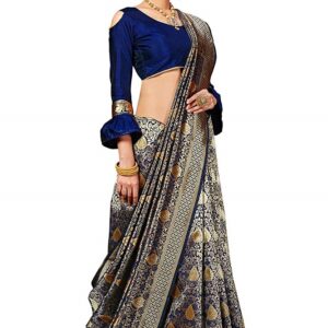 Banarasi Art Silk Blue Saree