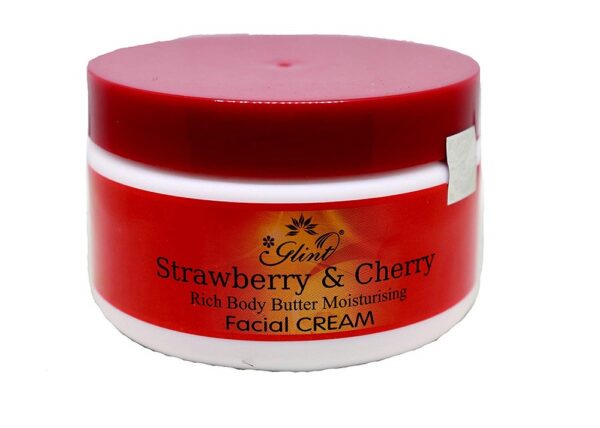 Glint Strawberry & Cherry Rich Body Butter Moisturising Facial Cream