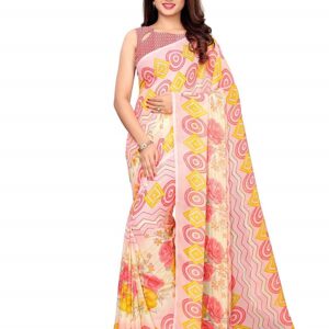 Printed Georgette Saree