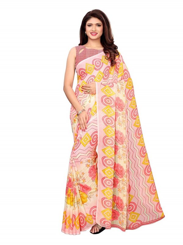 Printed Georgette Saree