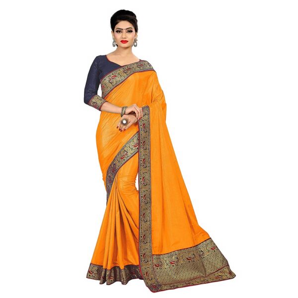 Sana Silk Plain Stylish Saree