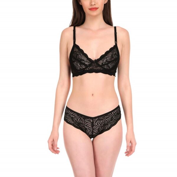 Soft Lace Bra and Panty Set